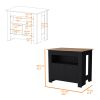 Theba Kitchen Island, whit 2 doors, 3 shelves