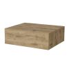 Vienna Floating Nightstand, Sleek Wall-Mounted Design with Spacious Drawer Storage, Dark Brown