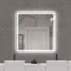 36*36in LED Bathroom Mirror, Anti-Explosion Glass, Rust-Resistant, Anti-Fog Features, Tri-Color Changing, Ideal for All Bathroom Decors